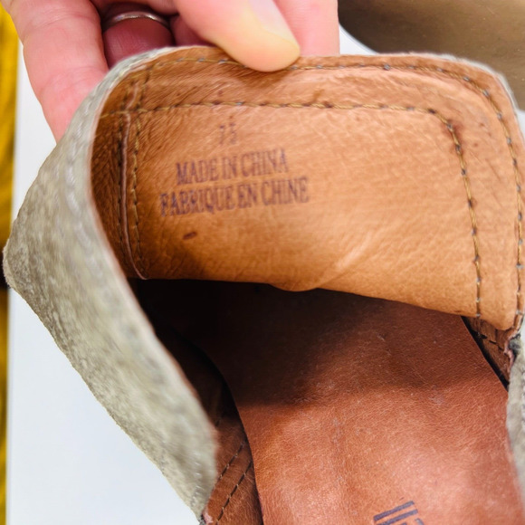 Jeffrey Campbell Croc Embossed Gray Suede Side Slit Ankle Boot‎ Size 7.5 - Picture 8 of 9